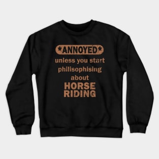 Horseback Equestrian Riding Stunt Sport Crewneck Sweatshirt